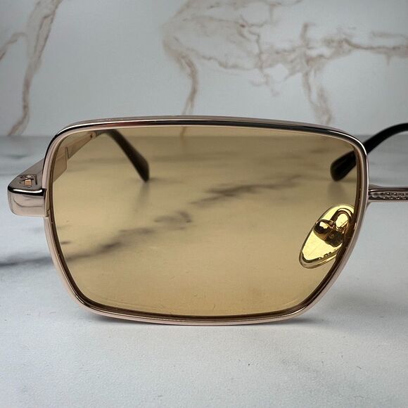 QUAY DND Sunglasses Gold Metal Frame Sunflower Lens 55-20-145 100% UV Protection - Picture 9 of 11